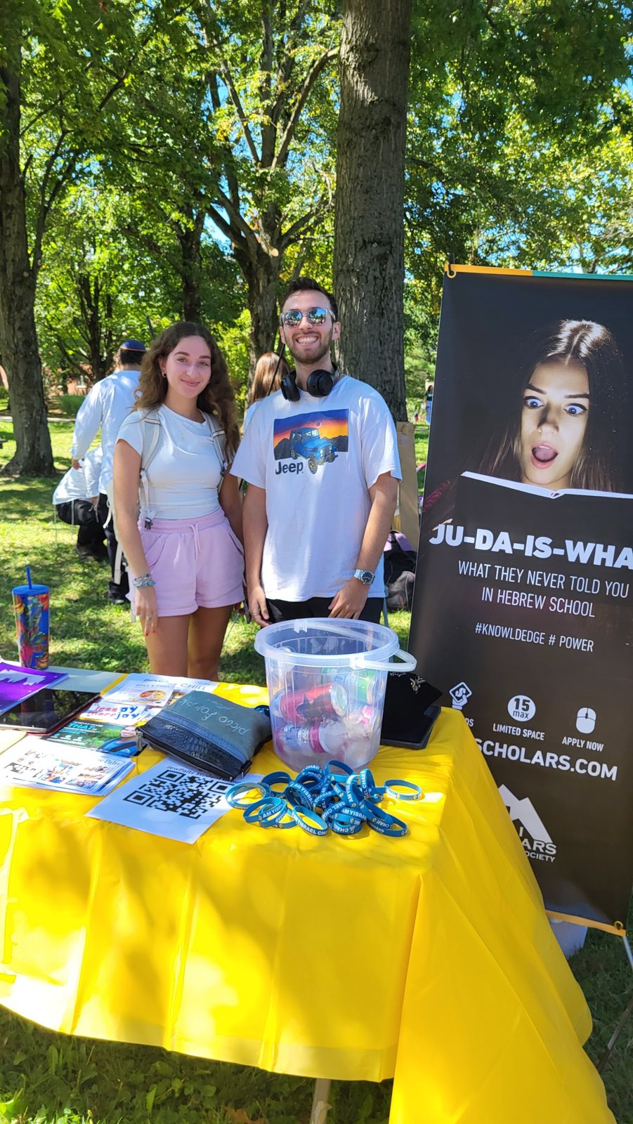 JewPaltz tabling on campus